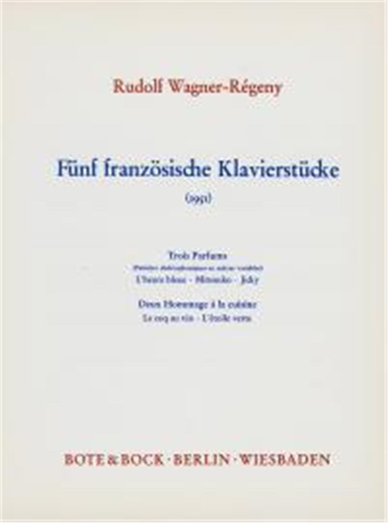Five French Piano Pieces